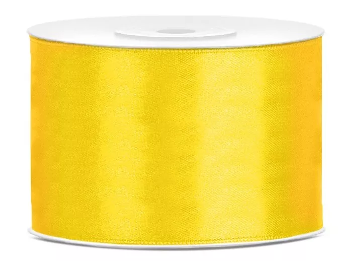 Nastro regalo satinato giallo 25m x 5cm