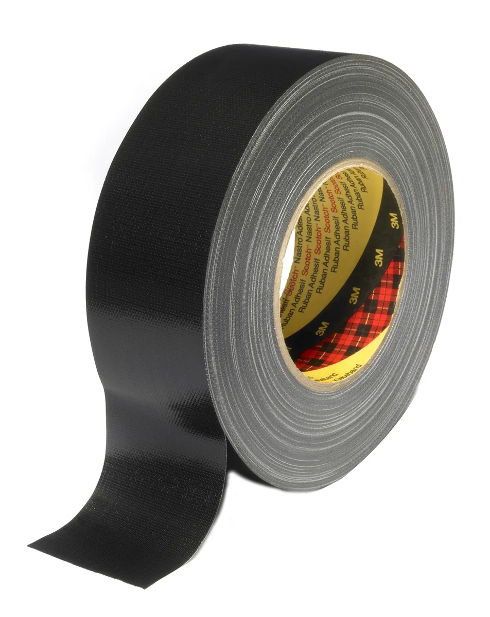 Nastro telato Nero in Tessuto di polietilene 3M Scotch 389, adesivo in Resina di gomma, 38mm x 50m x 0.26mm