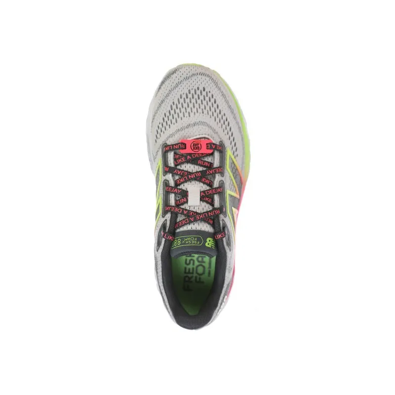 NEW BALANCE 880 v14 RADIO DEEJAY FRESH FOAM X SCARPA RUNNING DONNA - SPECIAL EDITION DEEJAY TEN - WHITE/GREY/LIME