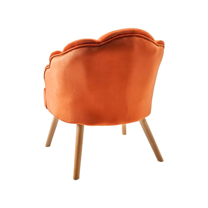 Novità Home Cloud - poltrona velluto orange