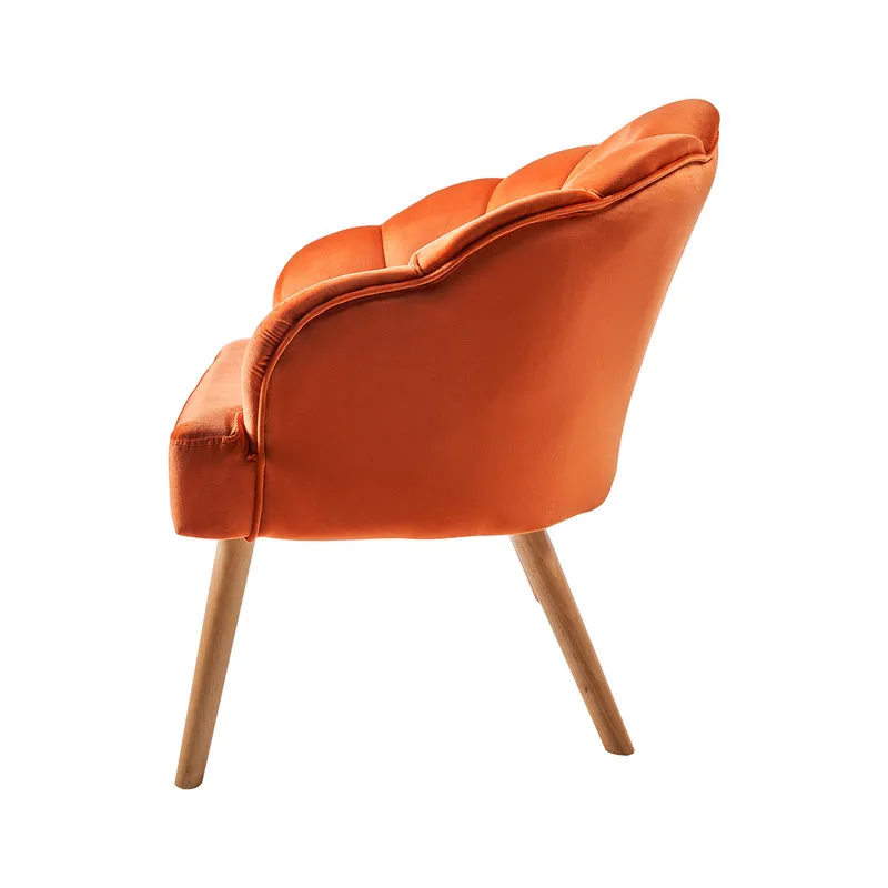 Novità Home Cloud - poltrona velluto orange