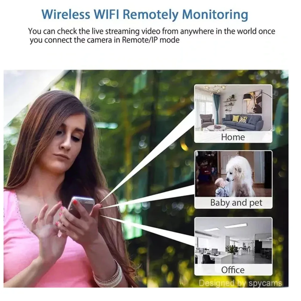 Nuova Mini telecamera X5 HD1080P telecamera WIFI Wireless compatta con funzione di registrazione ciclica adatta per il campeggio