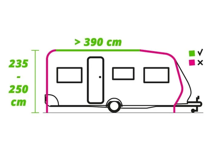Obelink Viera Space 390 300D Easy Air veranda per caravan