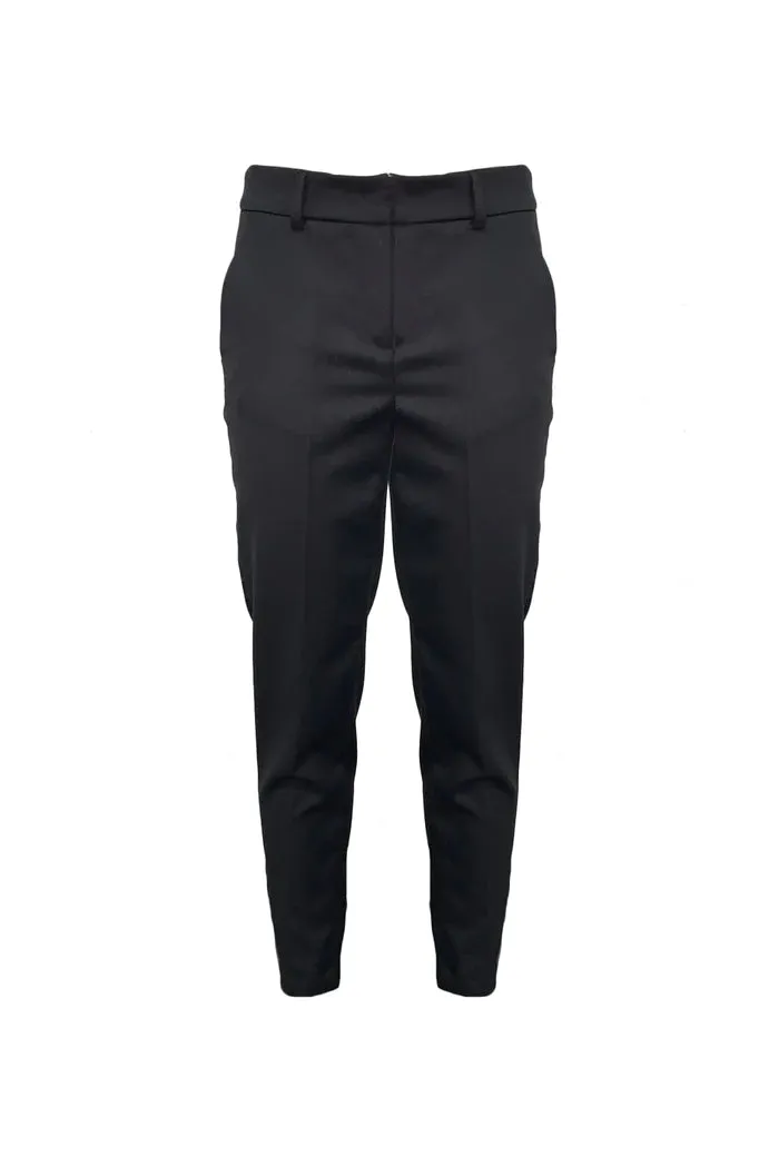 Odi Et Amo Pantalone a sigaretta con banda laterale in raso