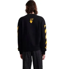 Off-White Felpa girocollo con logo stampato OMBA025F21FLR009