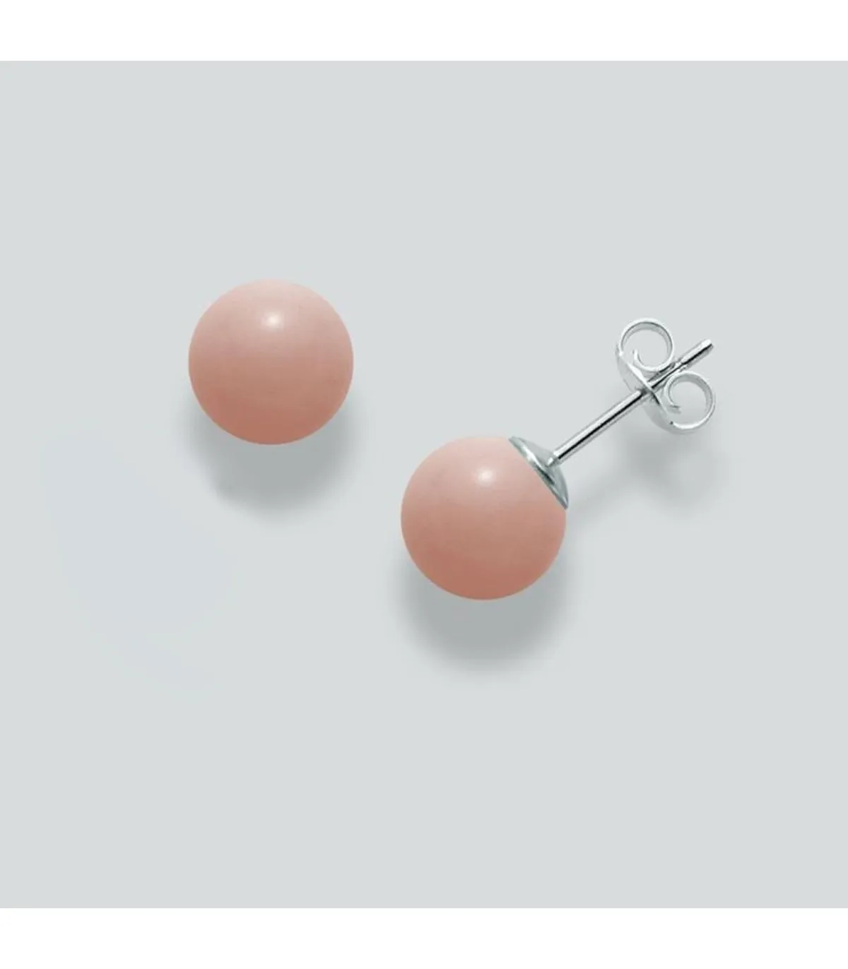 Orecchini Donna Miluna Terra e Mare Argento e Sfere Rosa PER2323