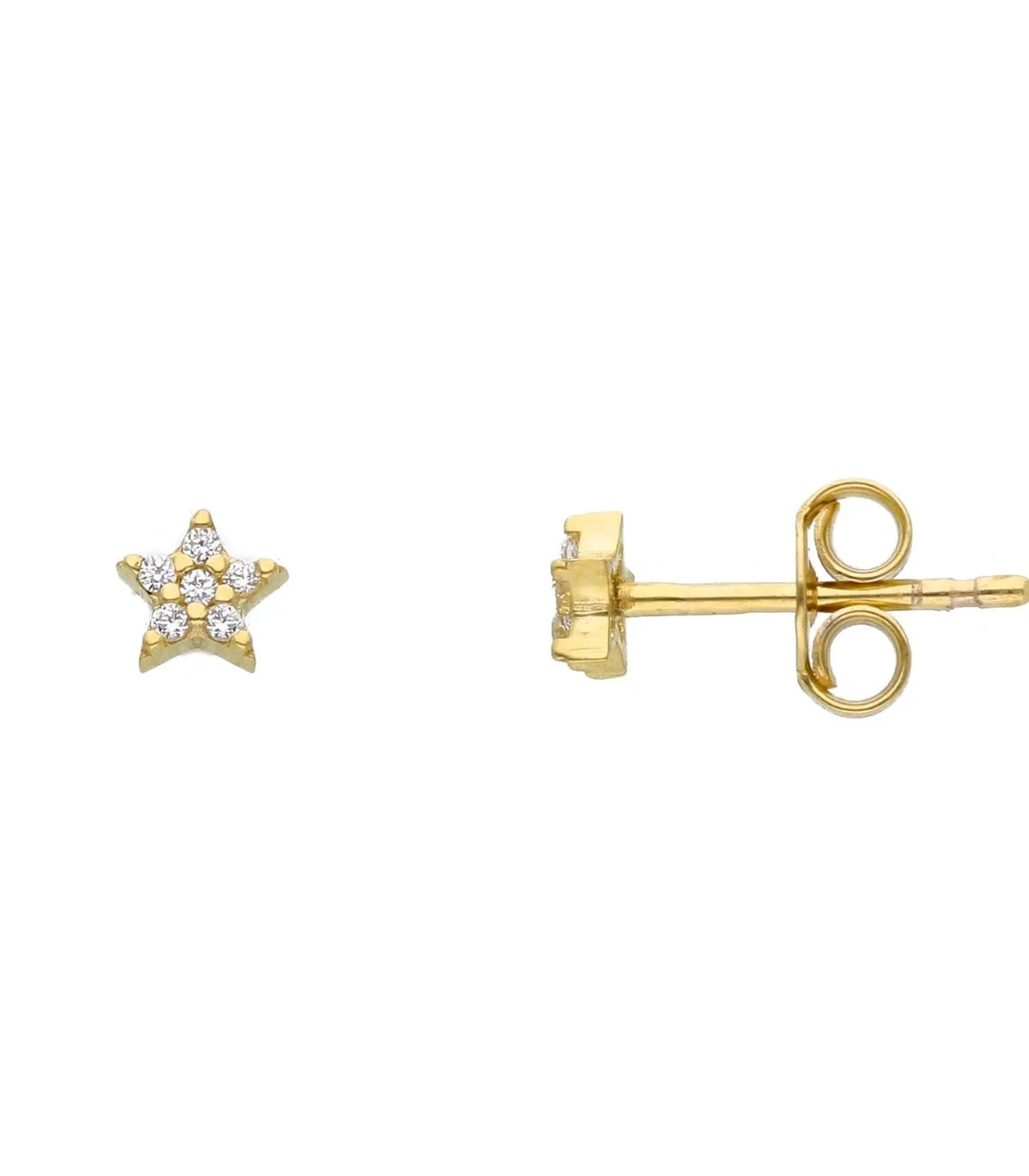 Orecchini Mini Stelle Oro Giallo 9kt
