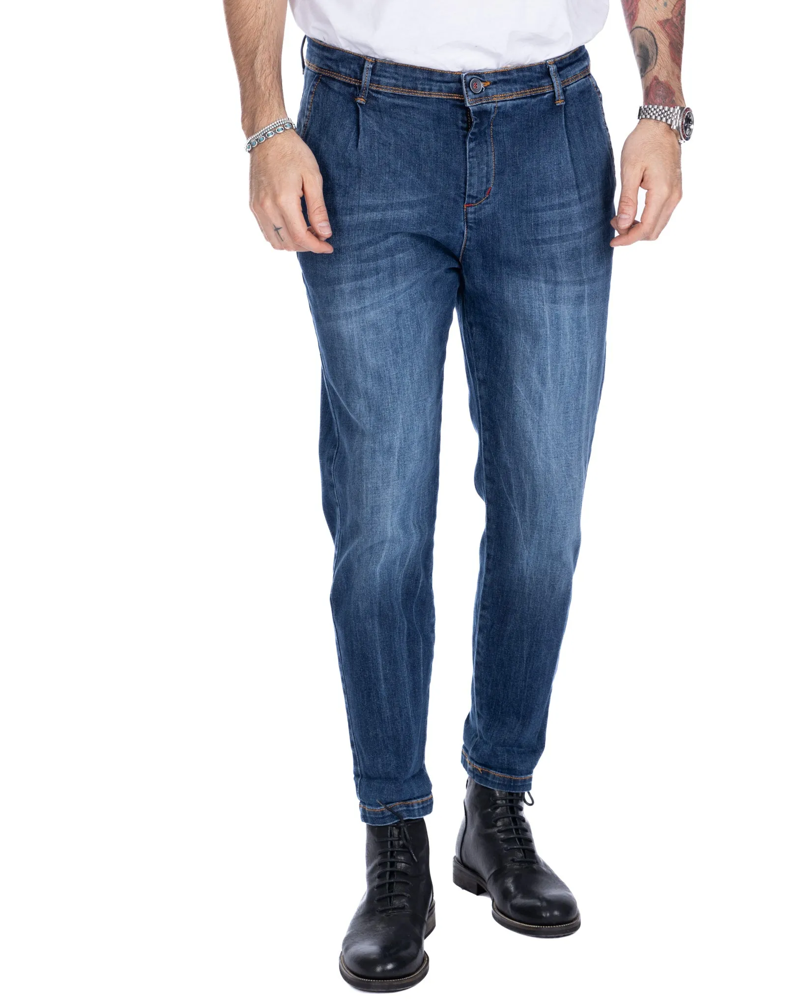 Orleans - jeans tasca america lavaggio medio