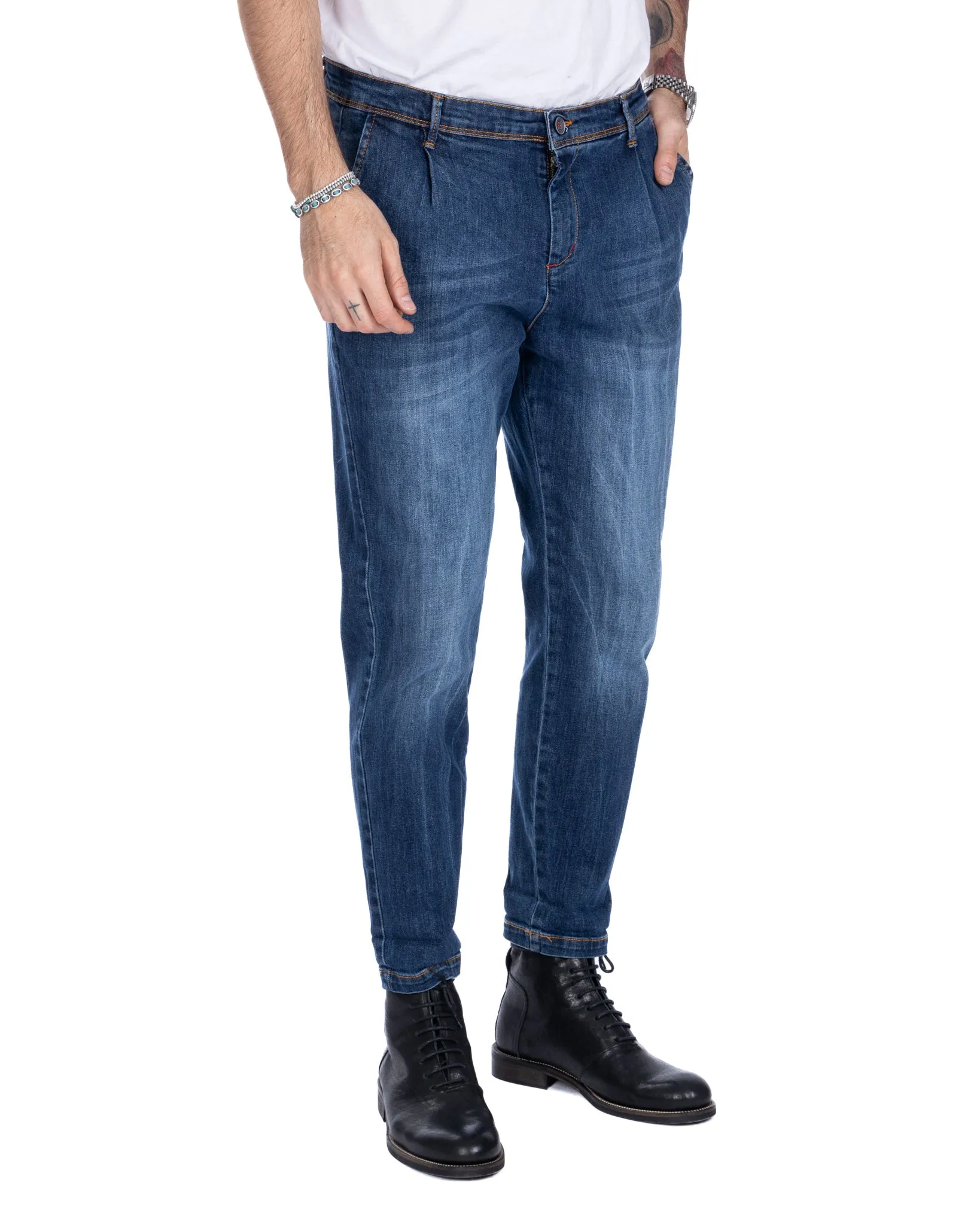 Orleans - jeans tasca america lavaggio medio