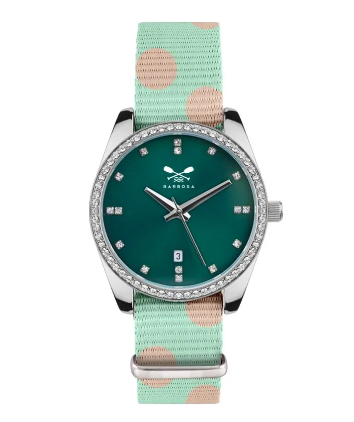 OROLOGIO MOONLIGHT  dm. 36,5 NATO POIS BEIGE CELESTE