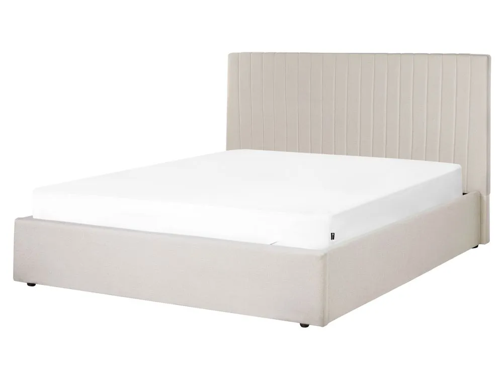 Ottoman Bed Fabric VION 160 x 200 cm (EU King Size) Beige