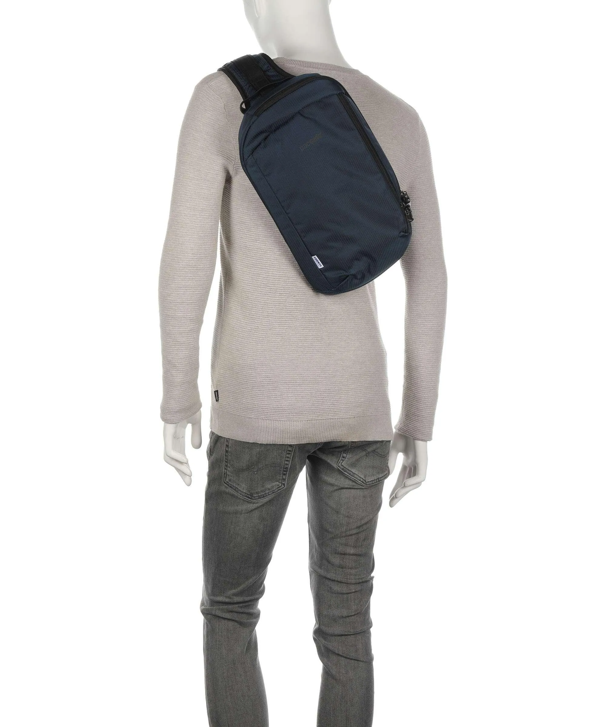  Pacsafe Vibe 325 Borsa sling econyl nylon blu  