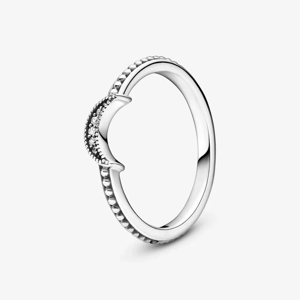 Pandora Anello Falce di luna con sfere