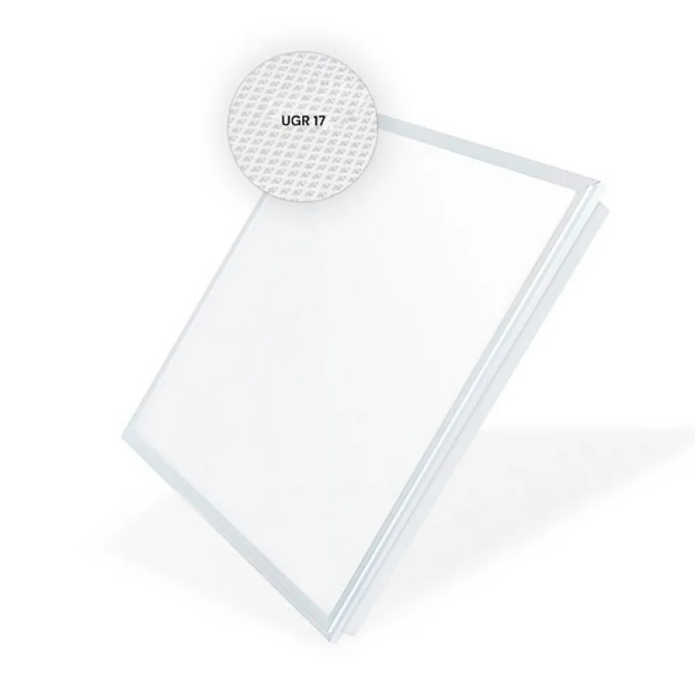 Pannello Led 48W 60x60cm no Flicker Cornice bianca quadrata Bianco neutro 4500K M LEDME