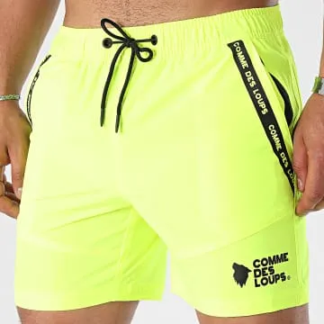 Pantaloncini da bagno giallo fluo