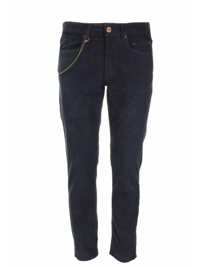 Pantalone 5 tasche velluto micro puntinato