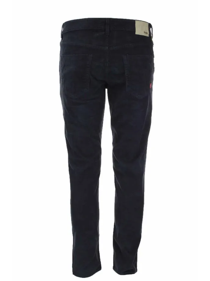 Pantalone 5 tasche velluto micro puntinato