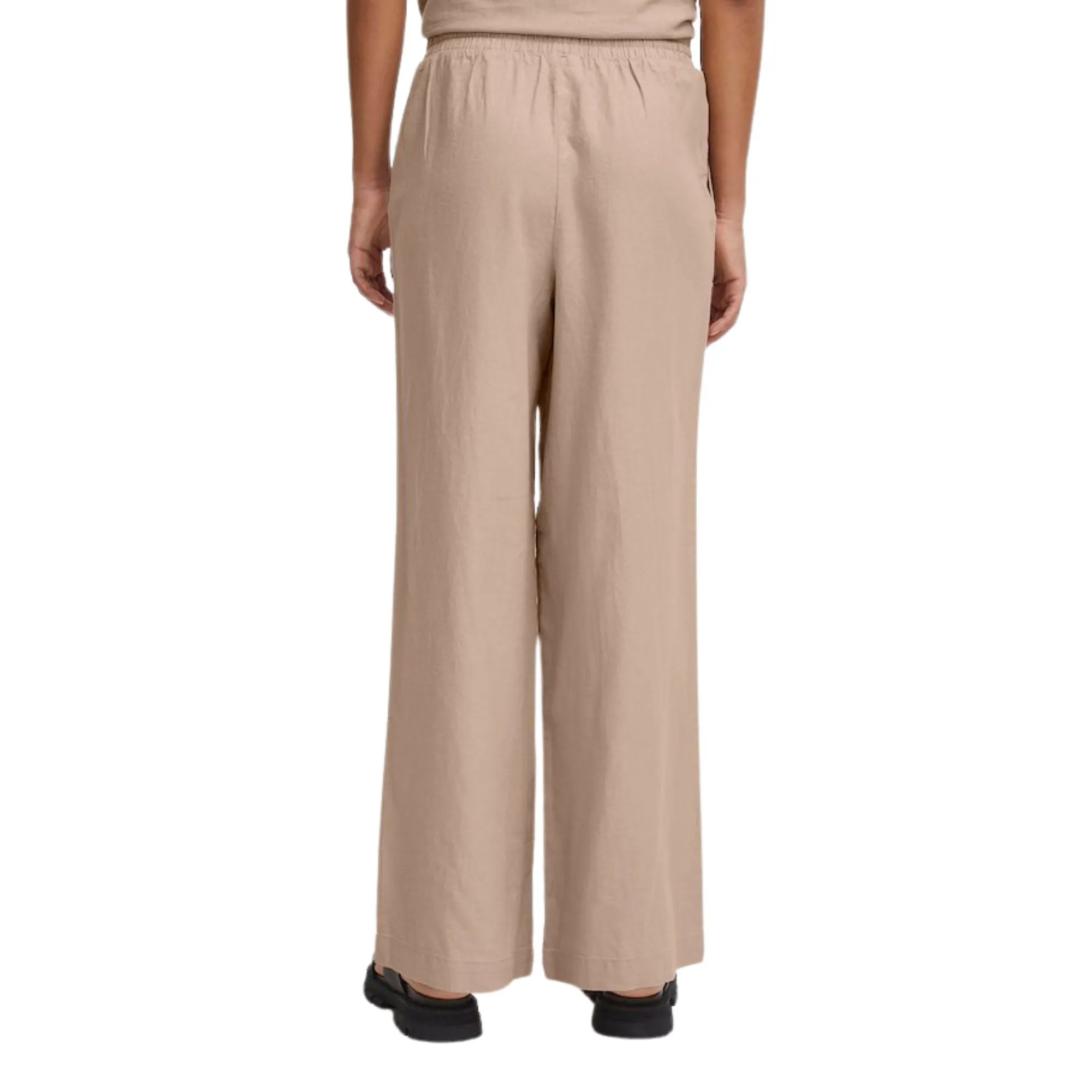 Pantalone Donna beige in lino