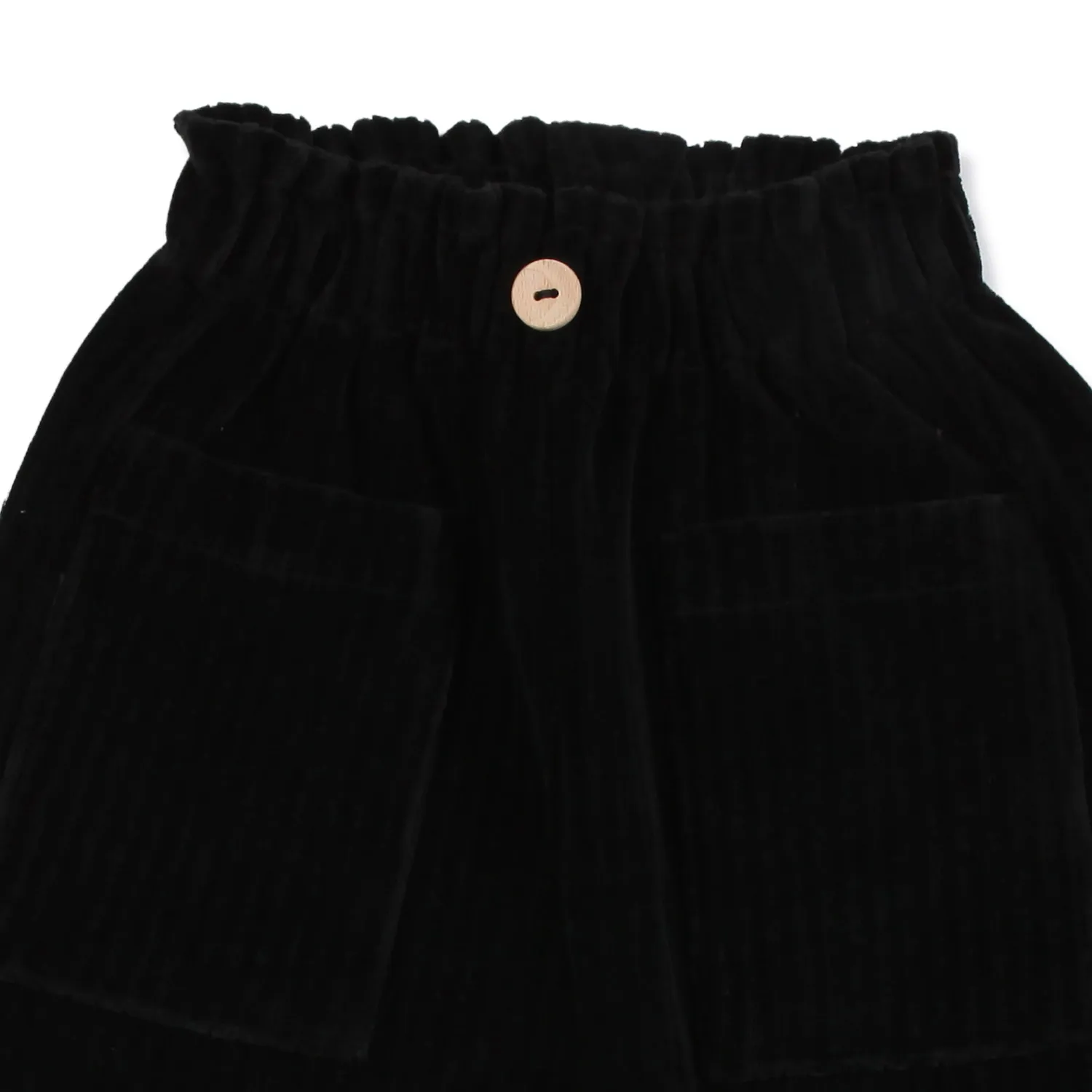 Pantalone Nero Di Velluto Bimbo E Bimba