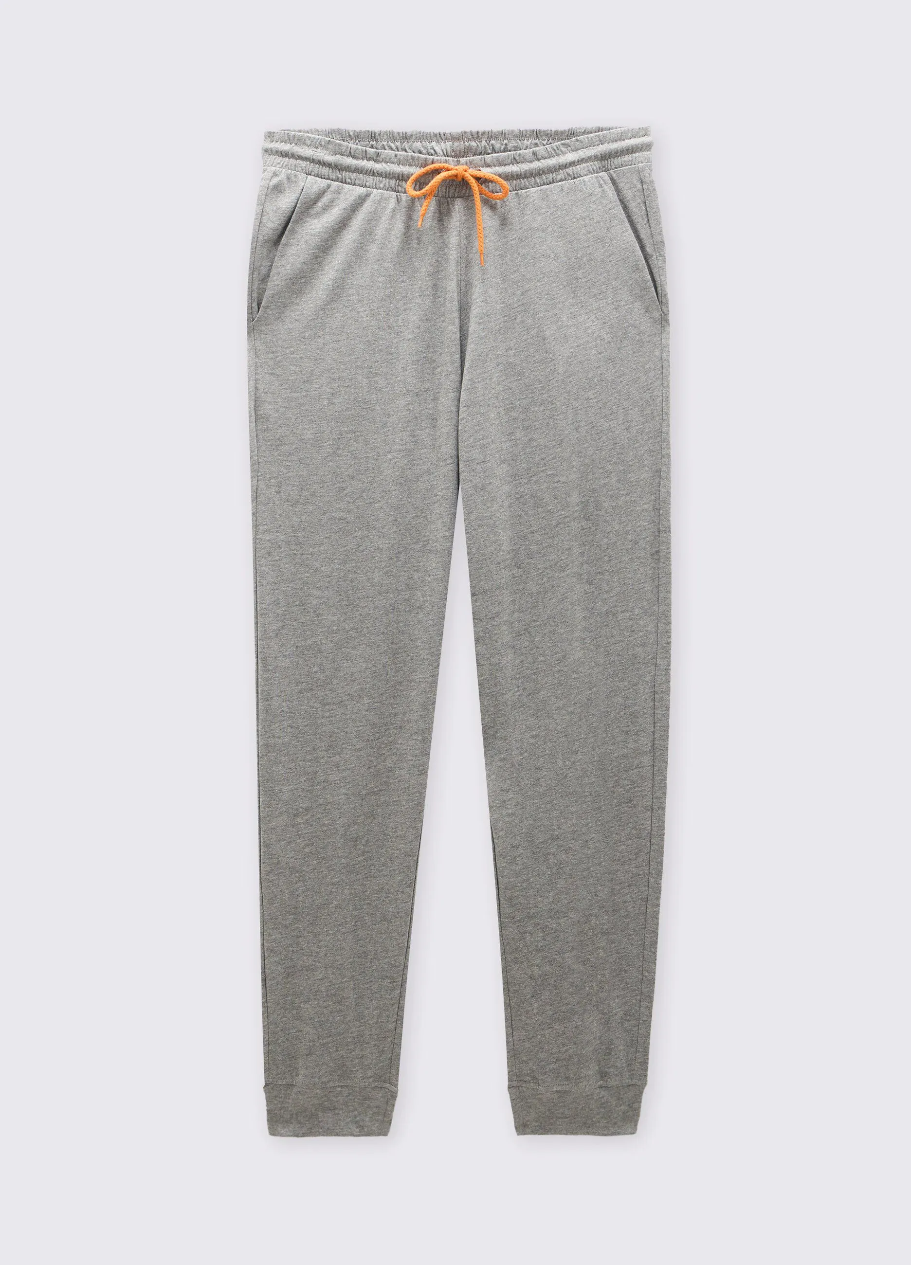 Pantalone pigiama in puro cotone jersey uomo