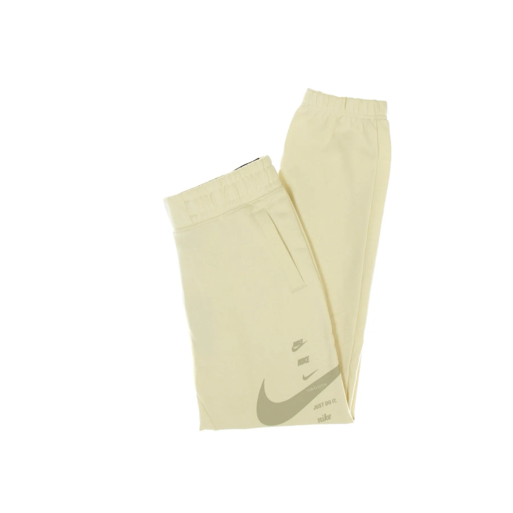 Pantalone Tuta Felpato Donna Sportswear Swoosh Fossil/stone