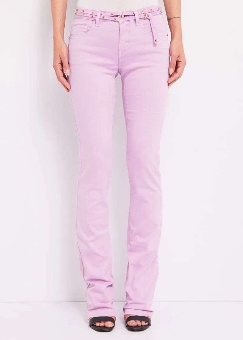 Pantaloni bootcut con cintura