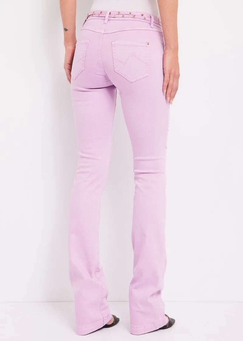 Pantaloni bootcut con cintura