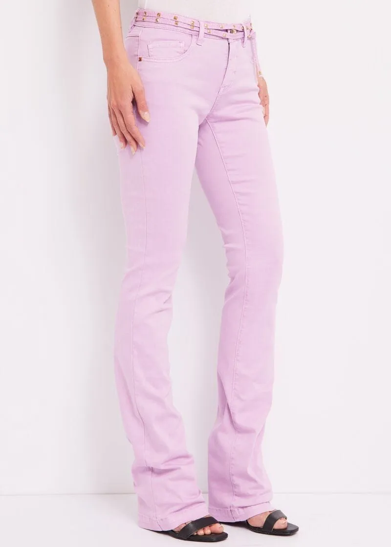 Pantaloni bootcut con cintura