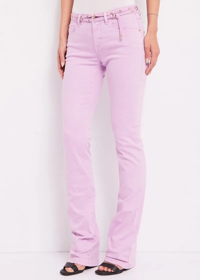Pantaloni bootcut con cintura
