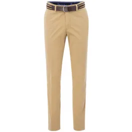Pantaloni chino Henk ter Horst in cotone elasticizzato Camel