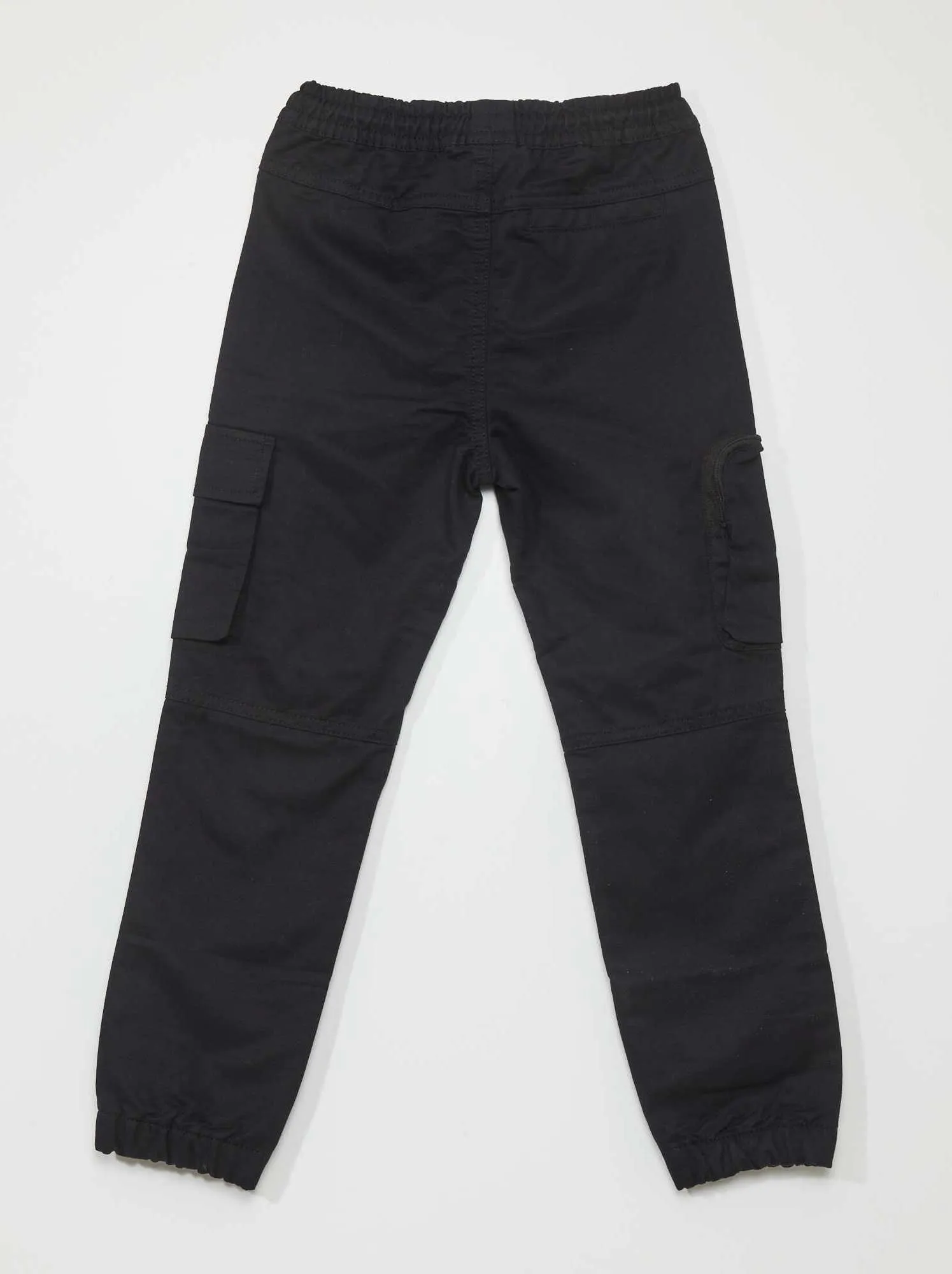 Pantaloni con tasche laterali - nero