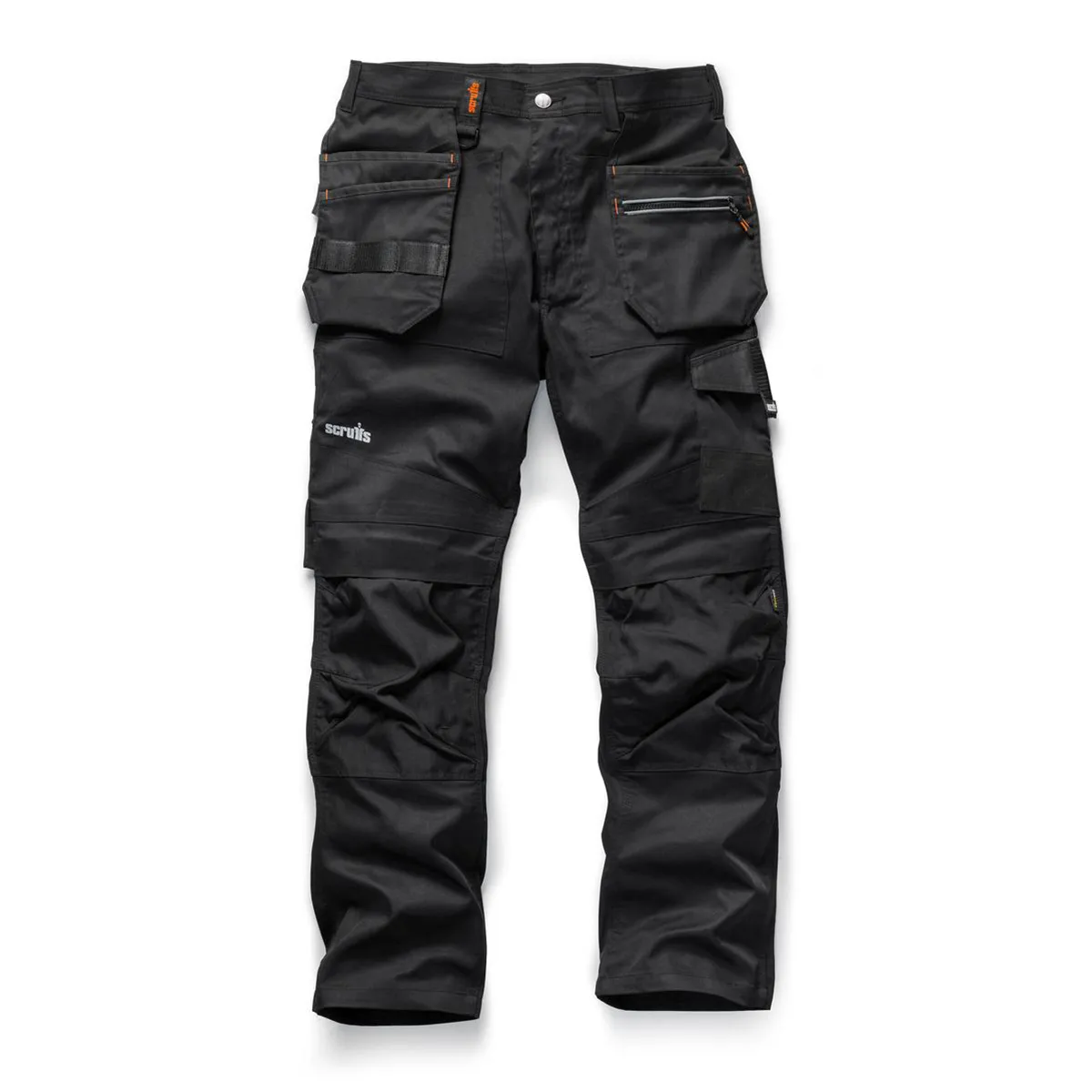Pantaloni da lavoro Trade Flex Nero Cotone, poliestere taglia Lungo, lunghezza 34poll Leggeri 38poll