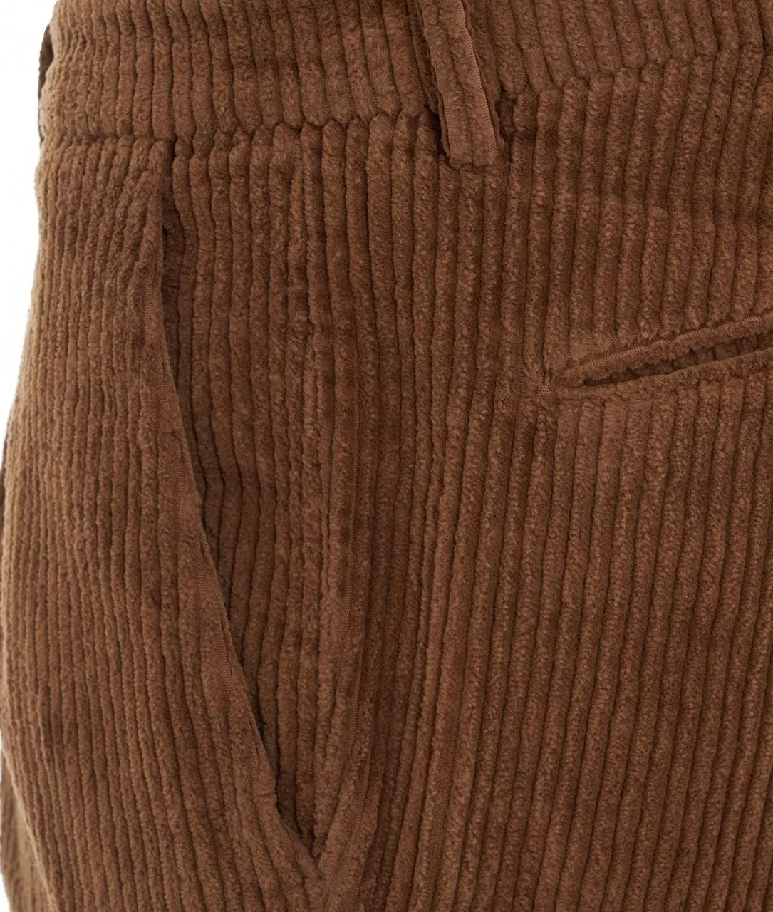 Pantaloni di velluto a coste marrone marrone