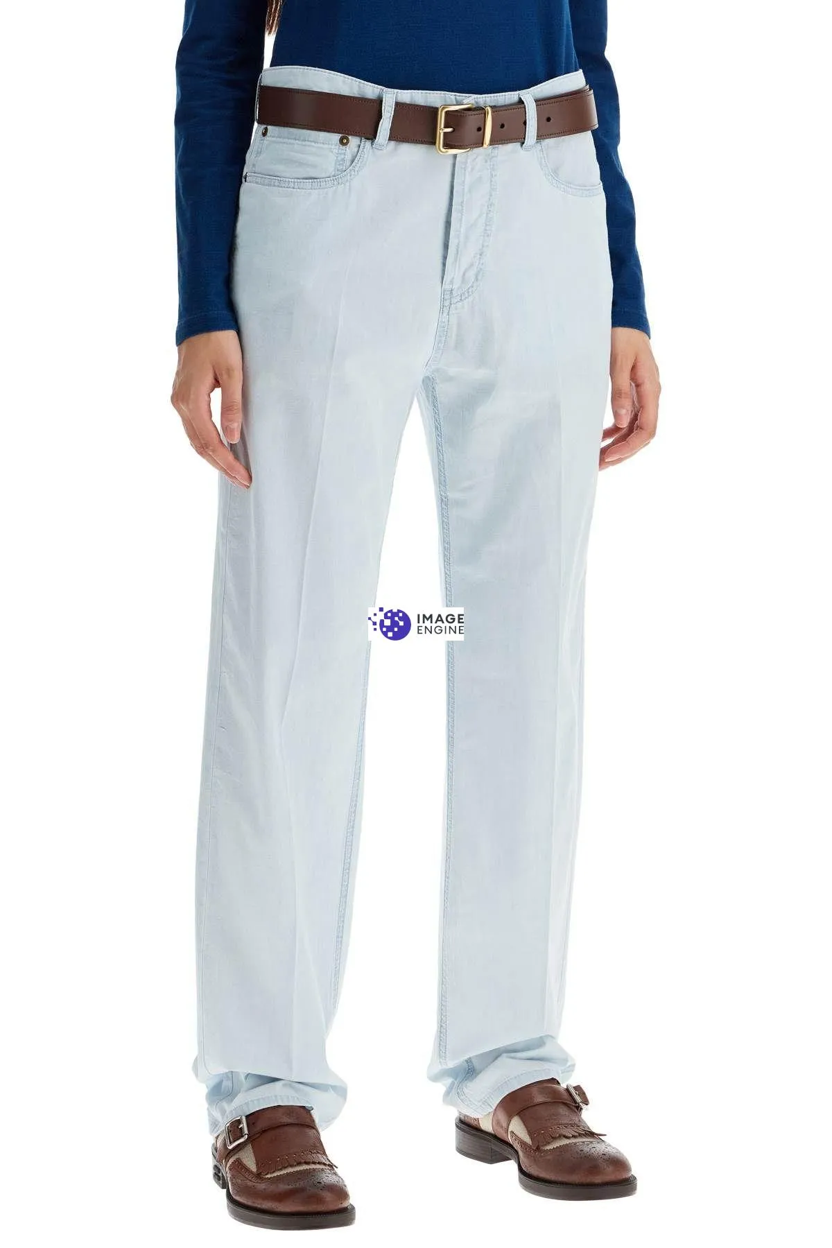 Pantaloni in chambray