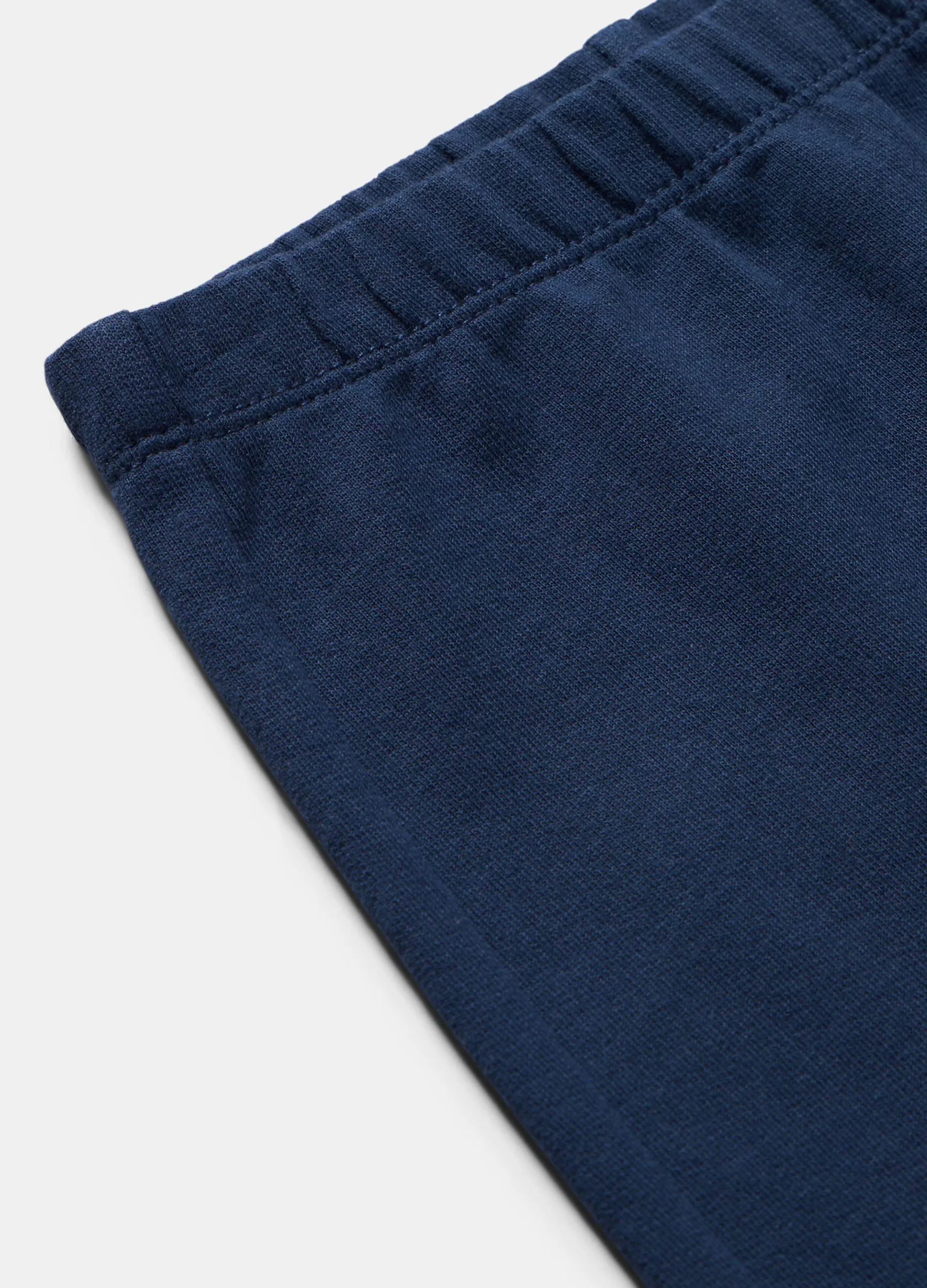 Pantaloni in felpa di puro cotone neonato