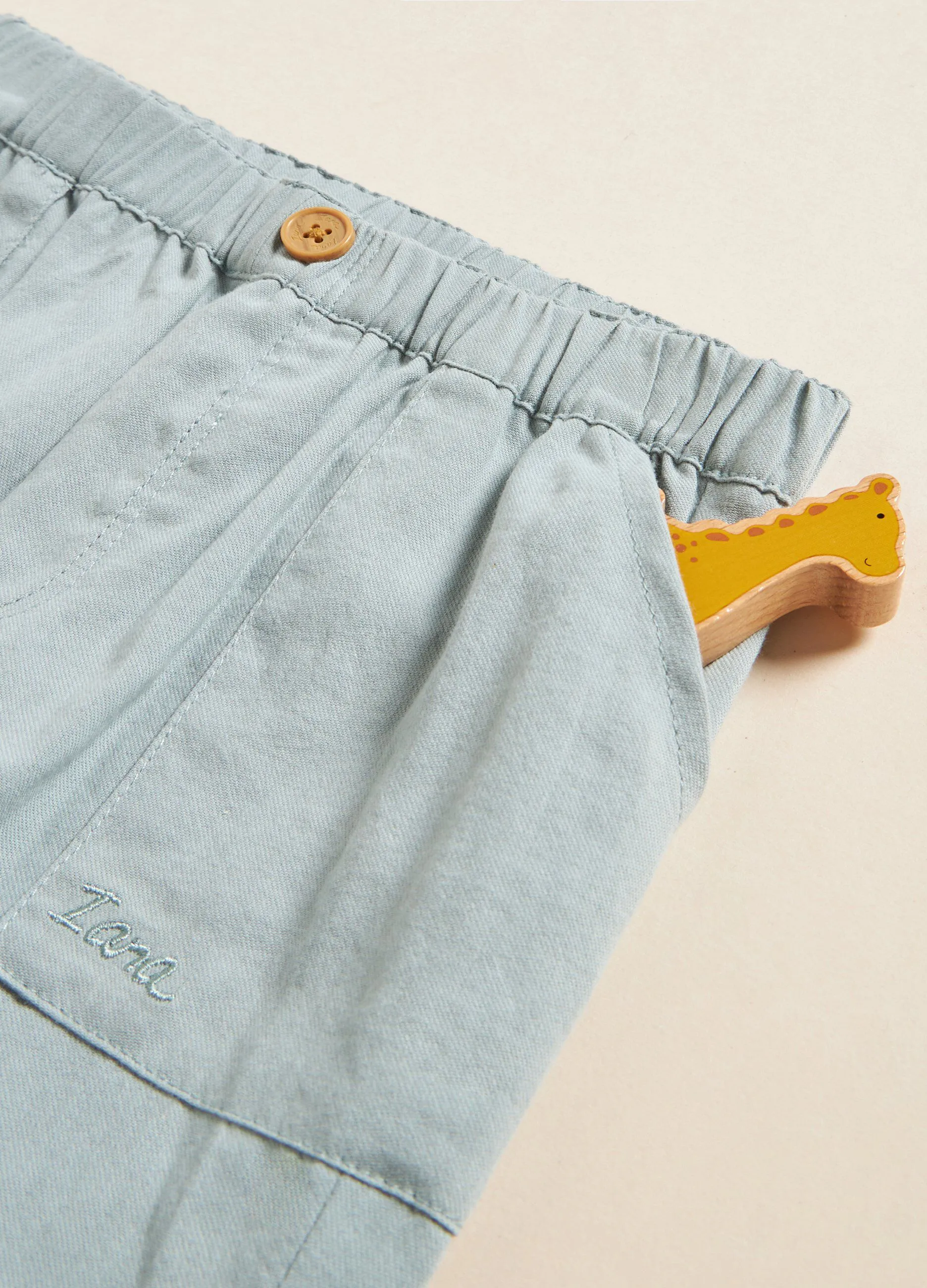Pantaloni in twill di puro cotone IANA