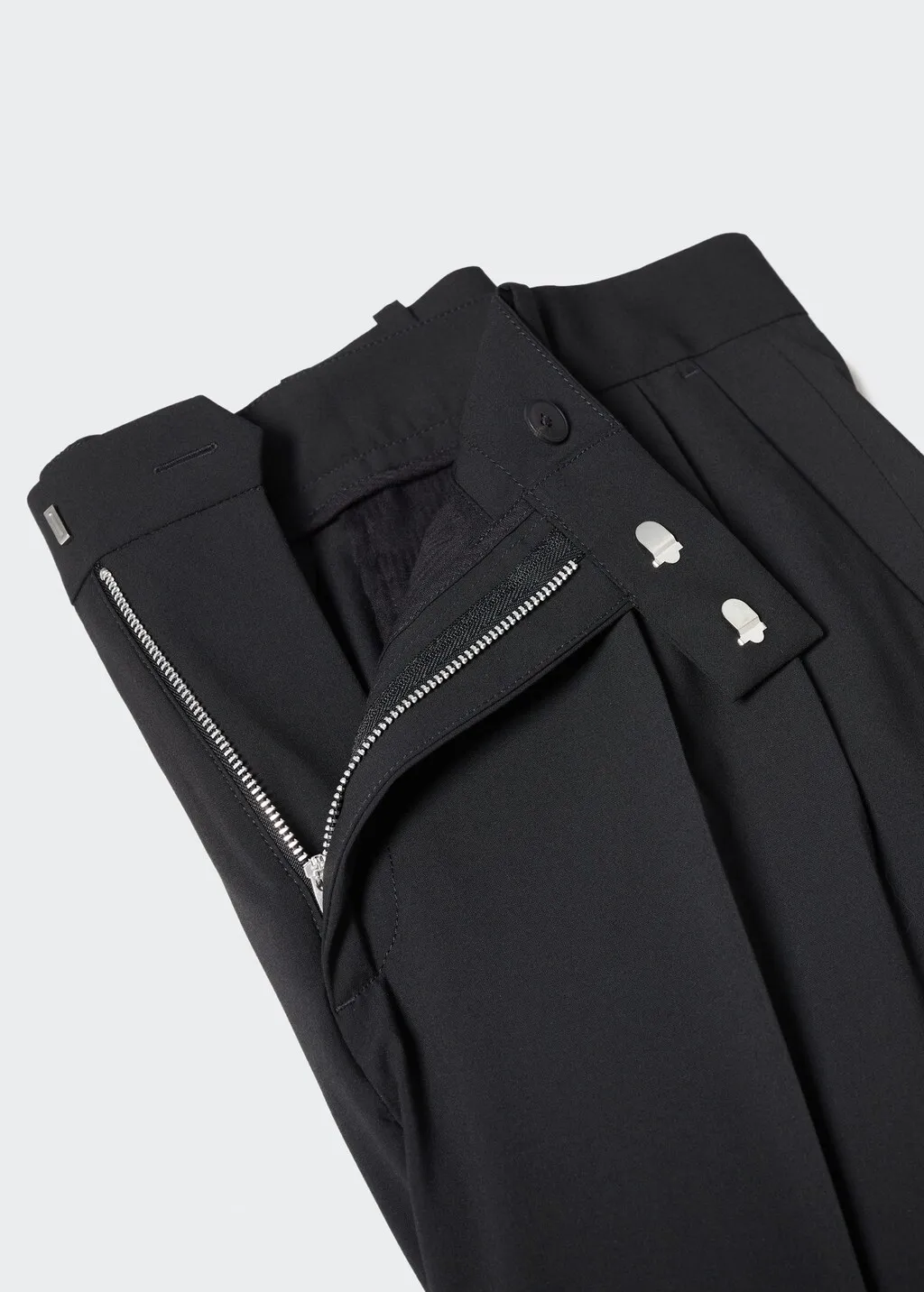 Pantaloni regular fit cotone pinces