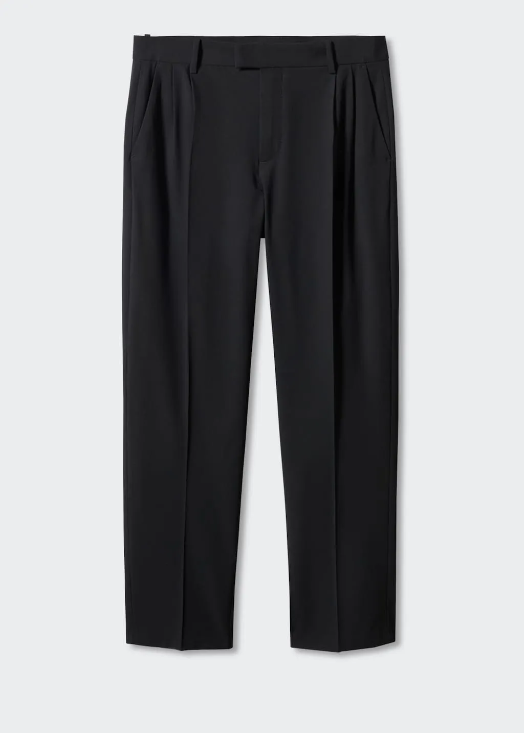 Pantaloni regular fit cotone pinces