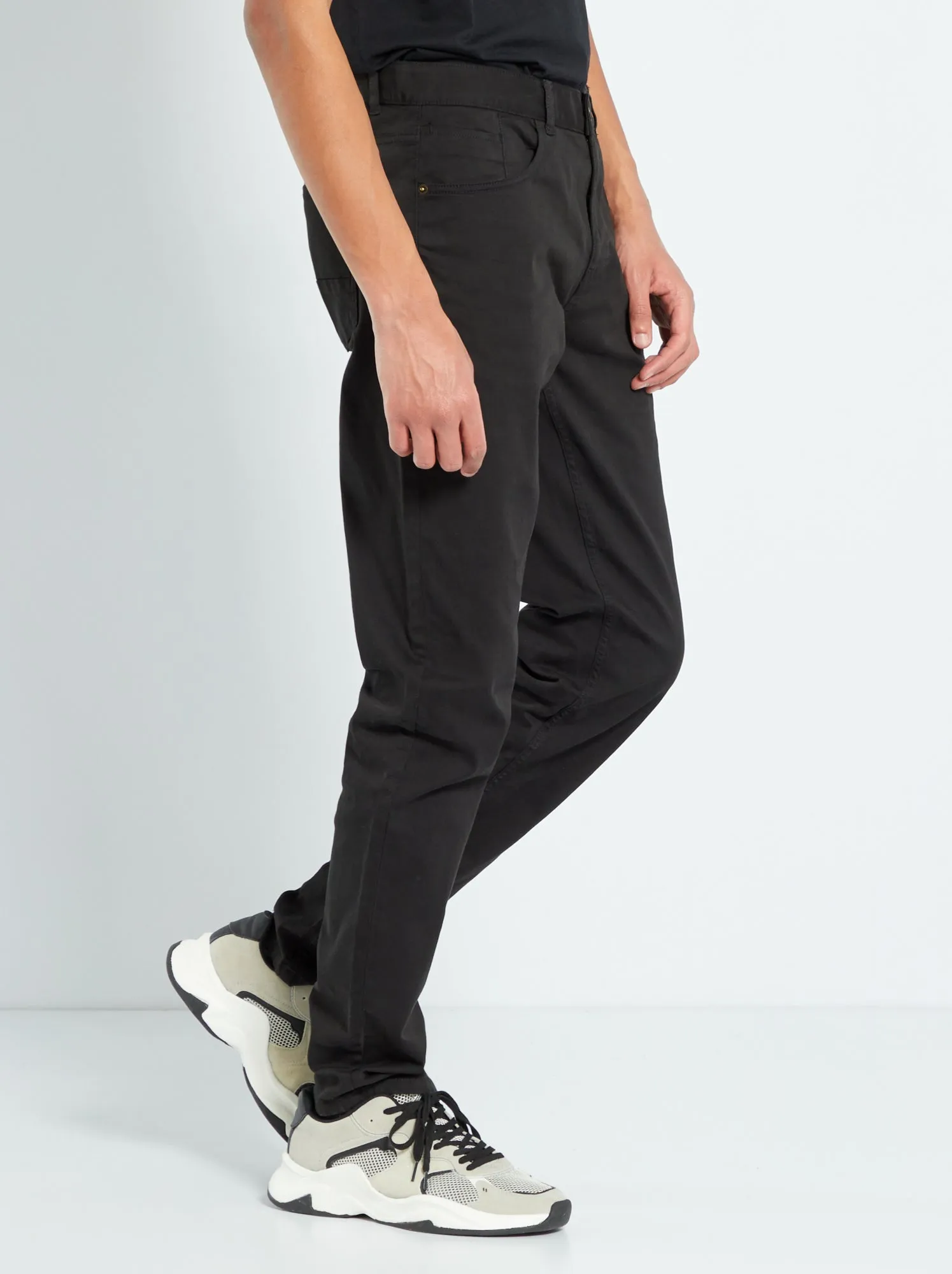 Pantaloni slim L36 per persone più alte di 190 cm - nero