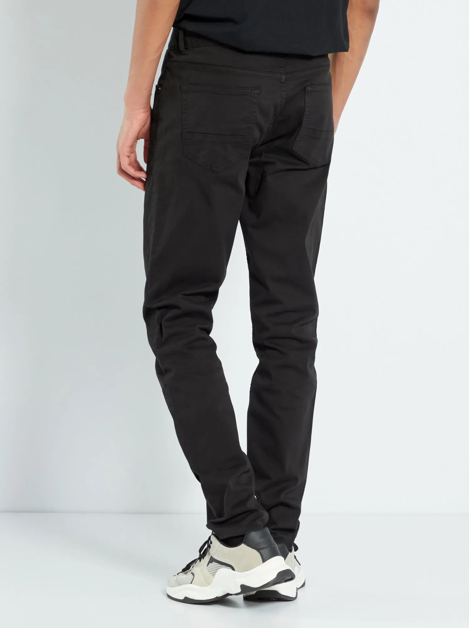Pantaloni slim L36 per persone più alte di 190 cm - nero