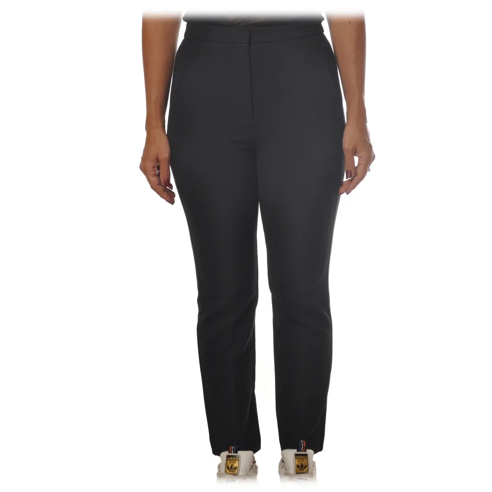Patrizia Pepe - Pantalone Dritto con Tasca Chinos - Nero - Pantalone - Made in Italy - Luxury Exclusive Collection