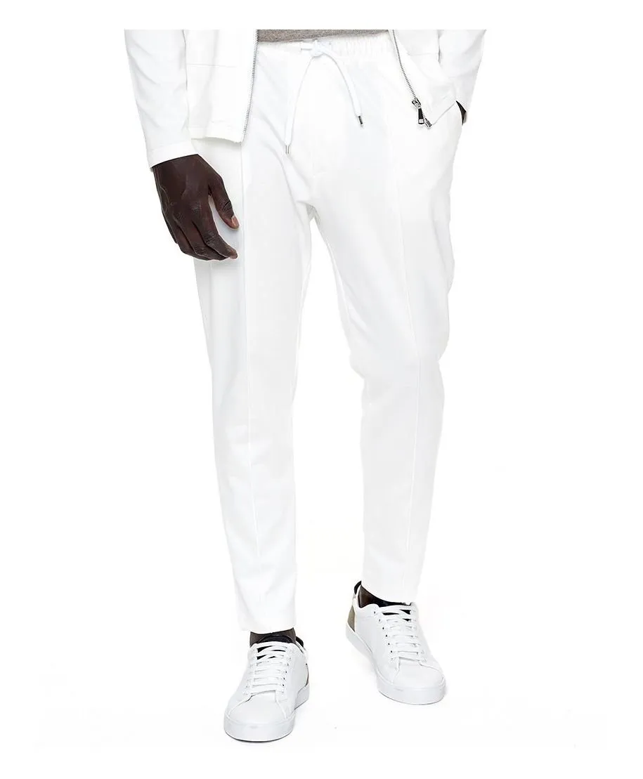 Paul Miranda - Pantaloni uomo con coulisse - Bianchi - Made in Italy