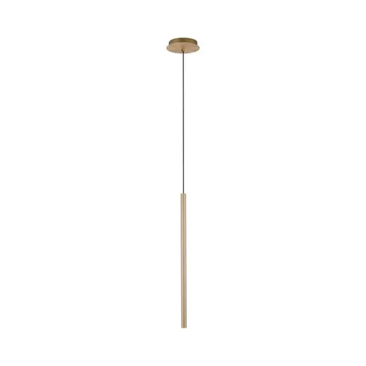 Paul Neuhaus Flute Lampada a sospensione a 1 luce in ottone