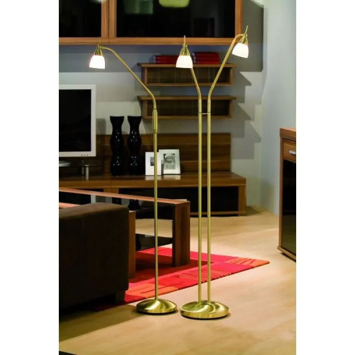 Paul Neuhaus PINO Lampada da terra Ottone, 1-Luce