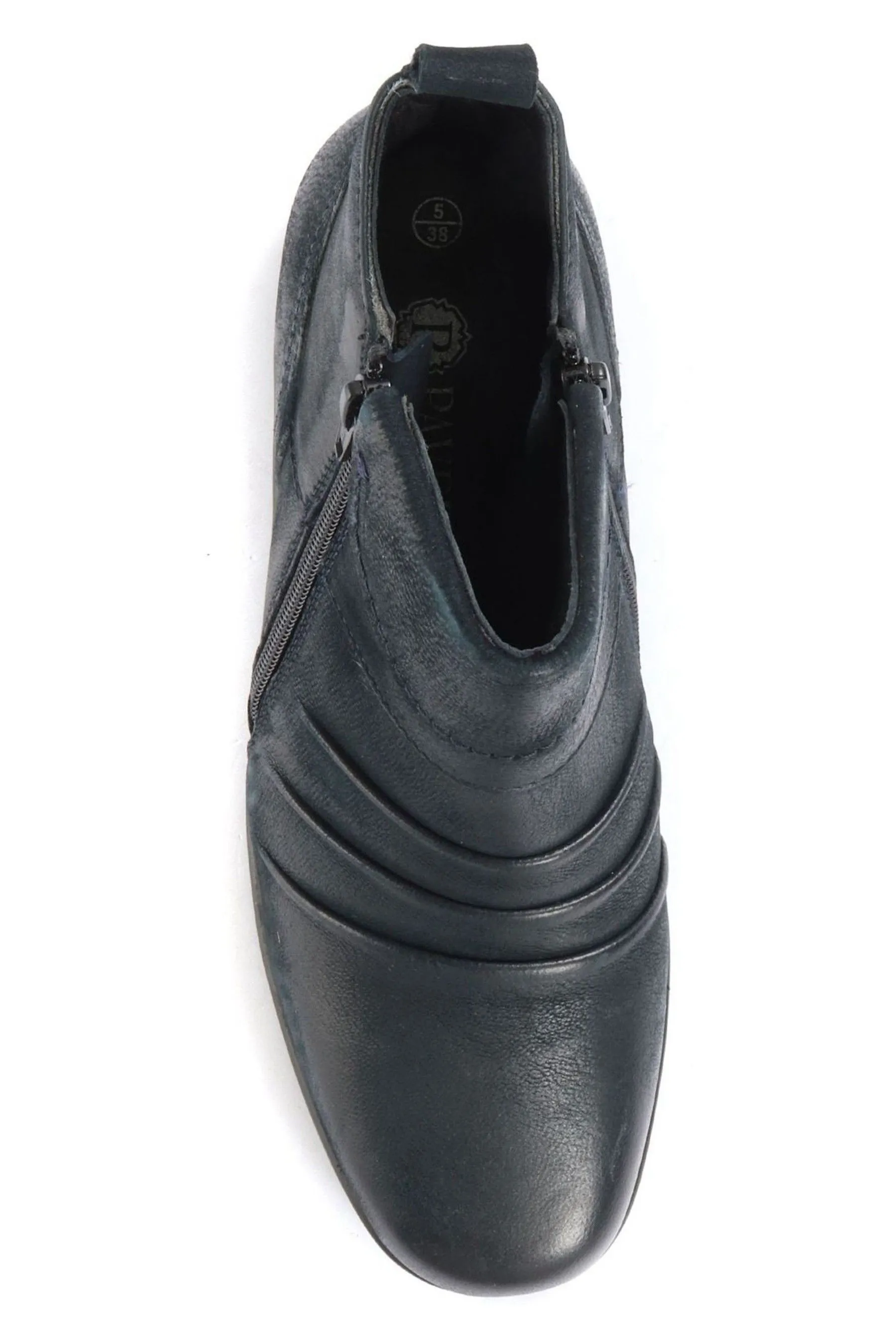 Pavers Ladies - Stivali alla caviglia in pelle con doppia zip