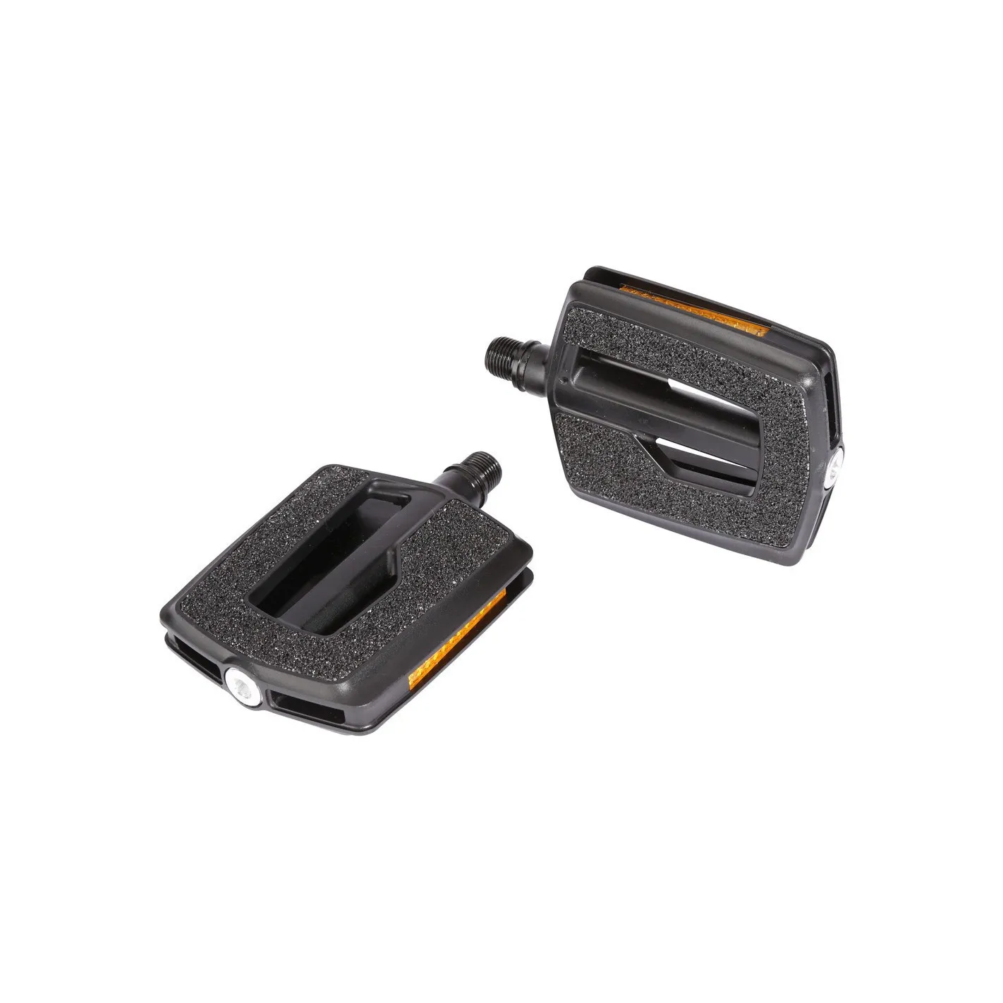 Pedale in plastica Ergotec 836 nero, 9/16", con catarifrangenti