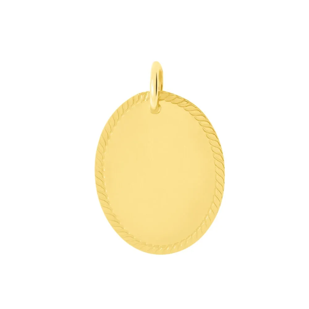 Pendente Ovale Poème Oro Giallo 375/1000 1425339