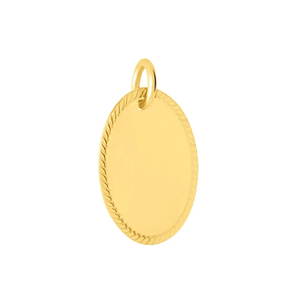 Pendente Ovale Poème Oro Giallo 375/1000 1425339