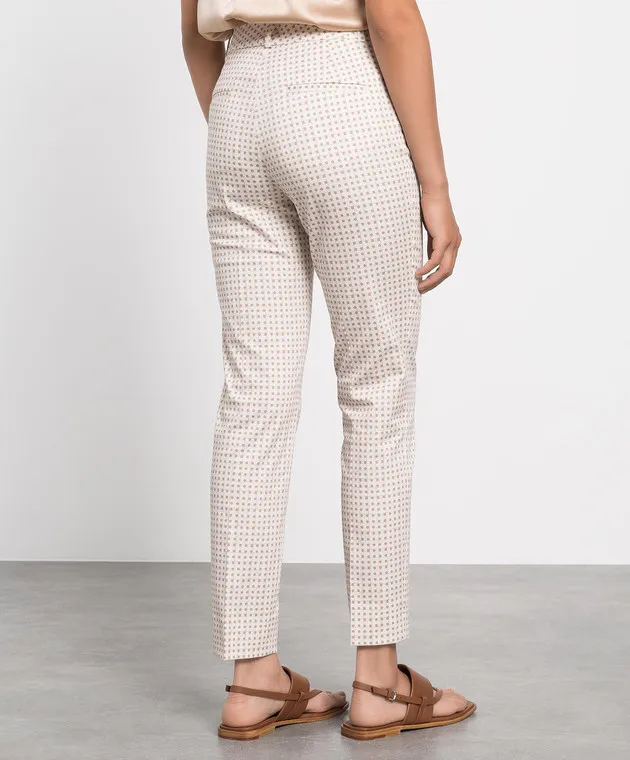 Peserico Pantaloni fantasia beige chiaro P0492108134