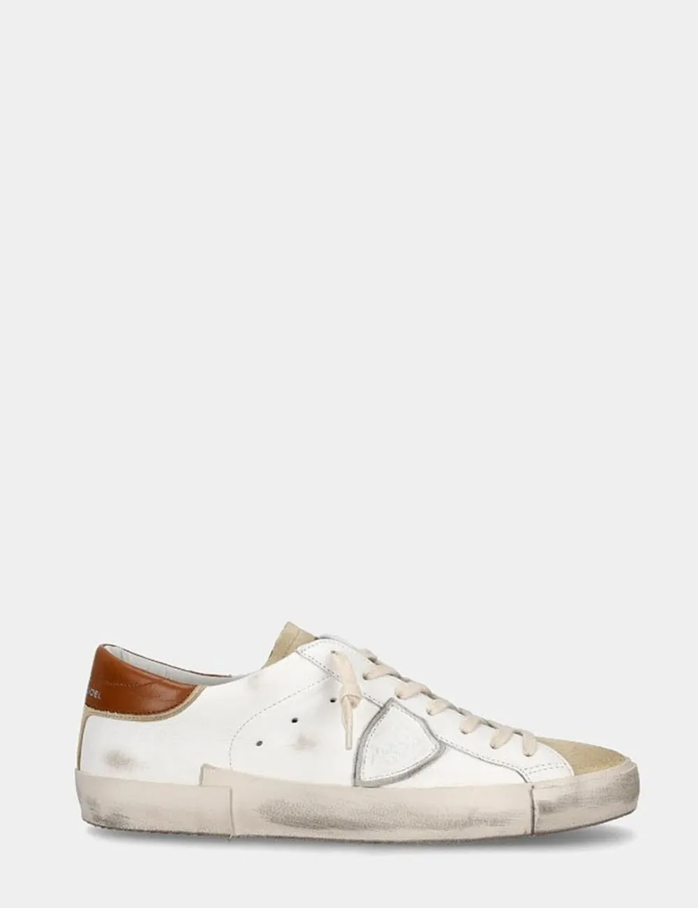Philippe Model     Sneaker basse Prsx uomo - beige e marrone